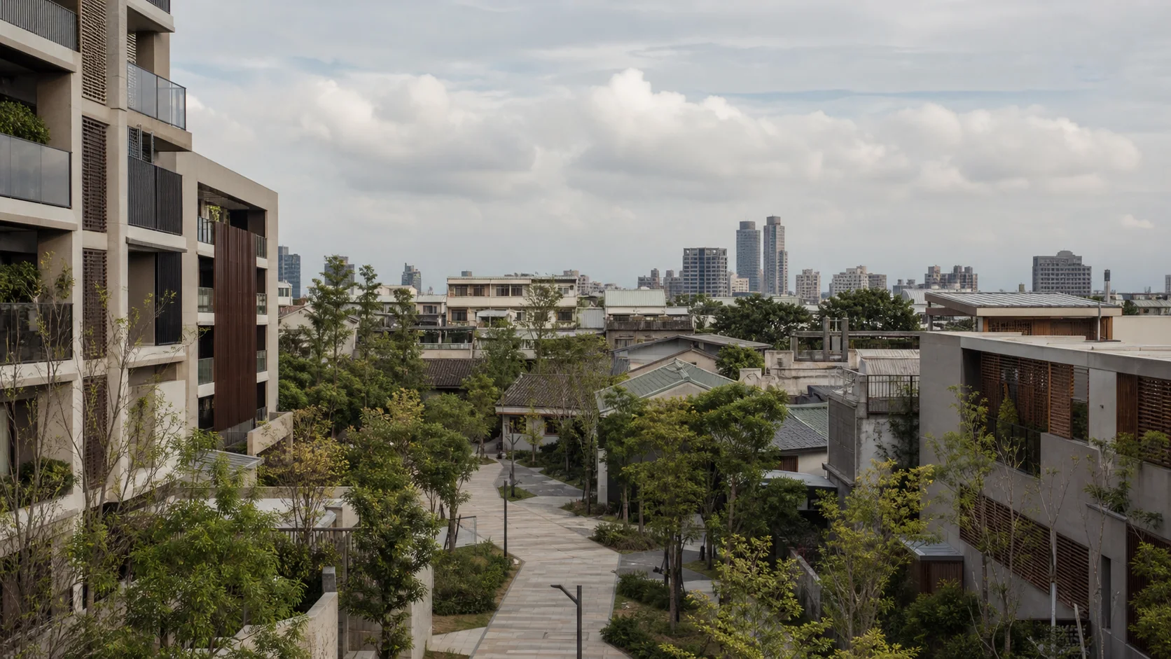 台中十四期住宅街廓、交通與綠意生活的日式編輯視覺
